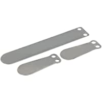 sourcing map Placa de válvula del compresor de aire apenas Set 3 en 1 de longitud de 100mm de acero fundido